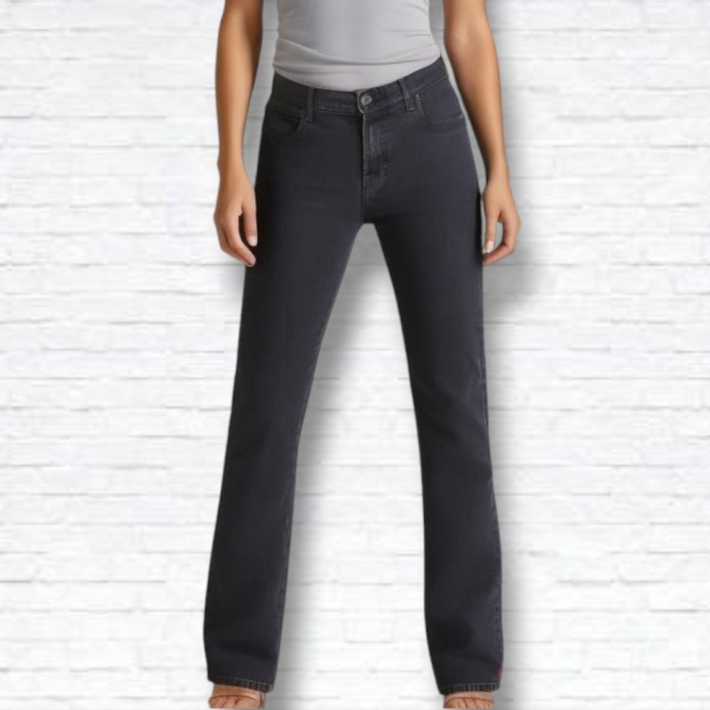 Everlane Faded Black Wash High-rise Straight Leg Jeans Size 12, (31 W x 27 L)